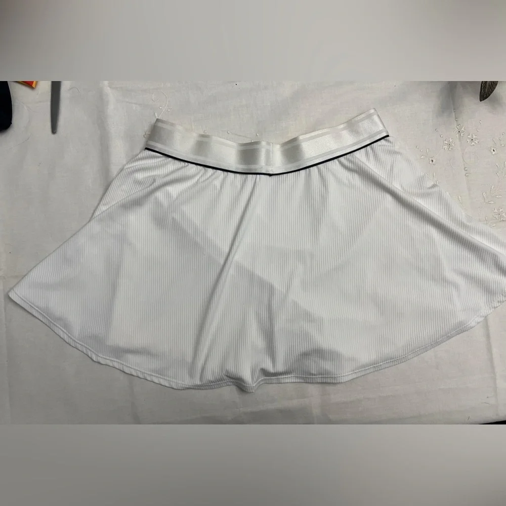 Nike Dri-FIT White Tennis Skort Skirt Shorts Size Large - Picture 2 of 8
